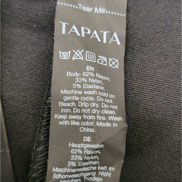 Tapata Ponte Pencil Skirt Stretchy Black Knee Length Bodycon High-waisted Size M - Picture 10 of 12